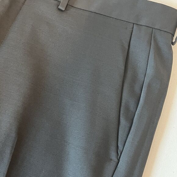 Kenneth Cole Reaction Men's 32x32 Slim Fit Techni-Cole Suit Pants Gray Stretch - Picture 7 of 9